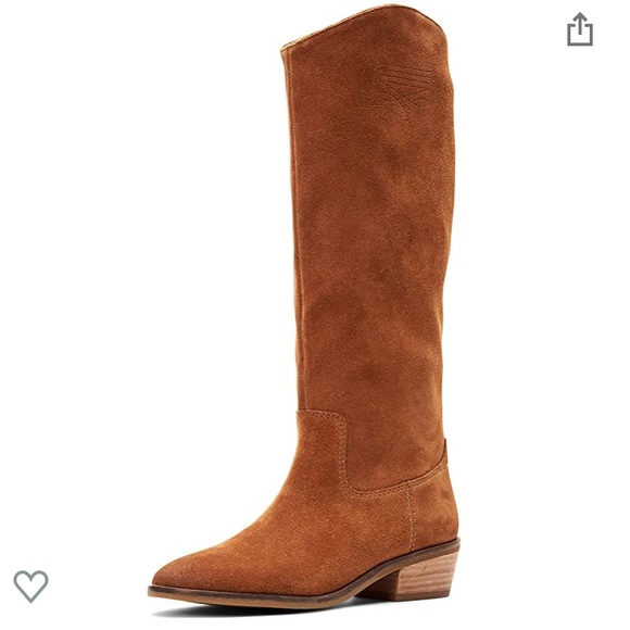 caden stitch suede tall boot
